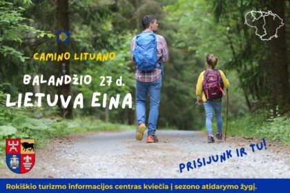 camino lituano žygis lietuva eina | rokiškyje