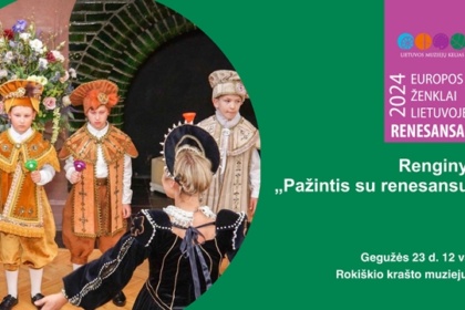 renginys „pažintis su renesansu“ rokiškio krašto muziejuje