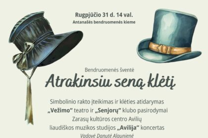 Kviečiame į Antanašės bendruomenės šventę „Atrakinsiu seną klėtį“