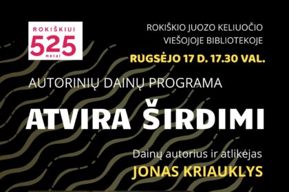 Jonas Kriauklys: „Atvira širdimi“