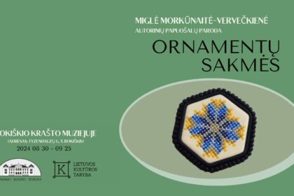 Miglės Morkūnaitės-Vervečkienės papuošalų paroda „Ornamentų sakmės“