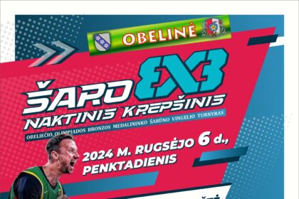 Rugsėjo 6-ąją Obeliuose – Šarūno Vingelio 3x3 krepšinio turnyras 2024